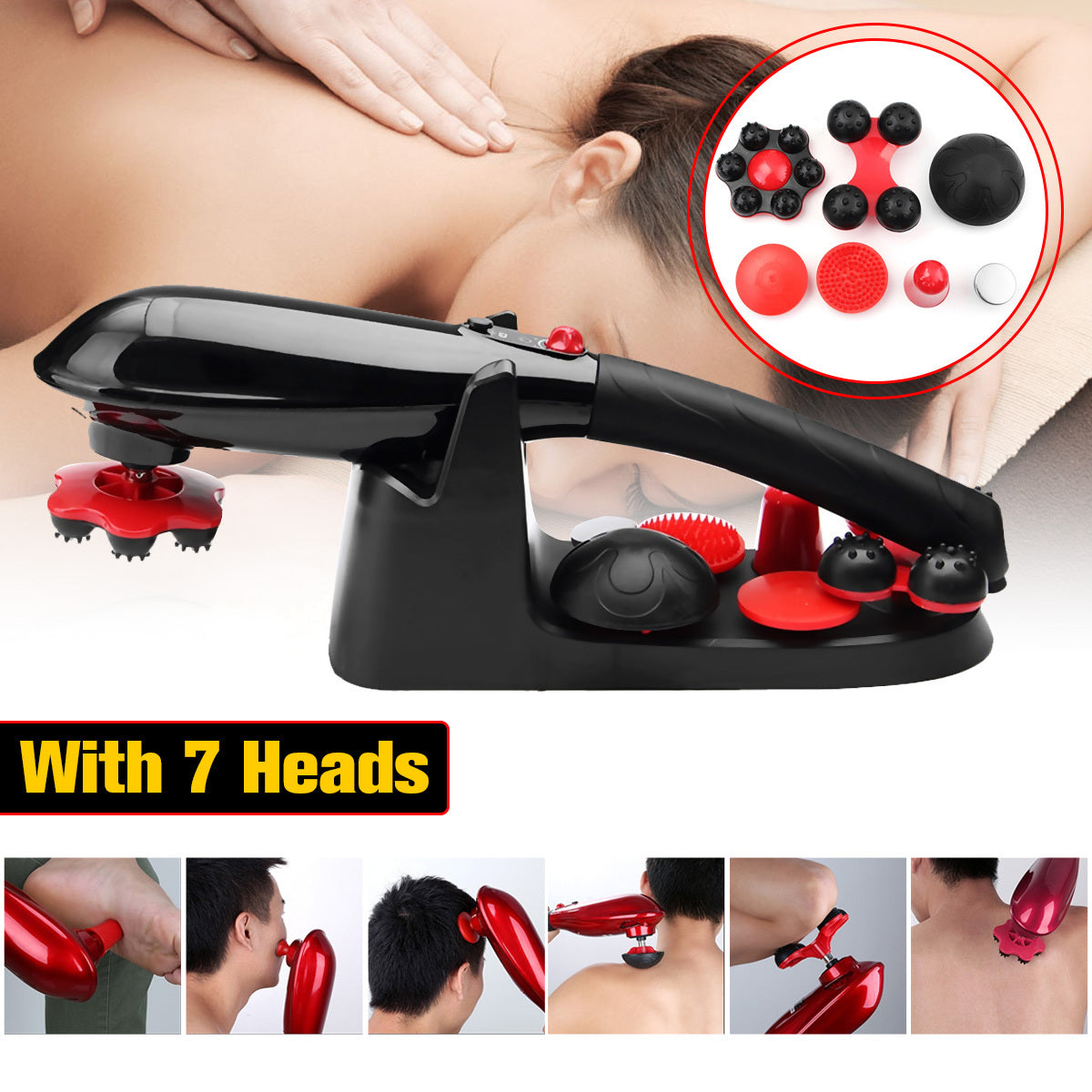 Body Back Massage || New Hand-held Lightweight Rechargeable Cervical Massager Electric Multi-function Body Back Massage Hammer